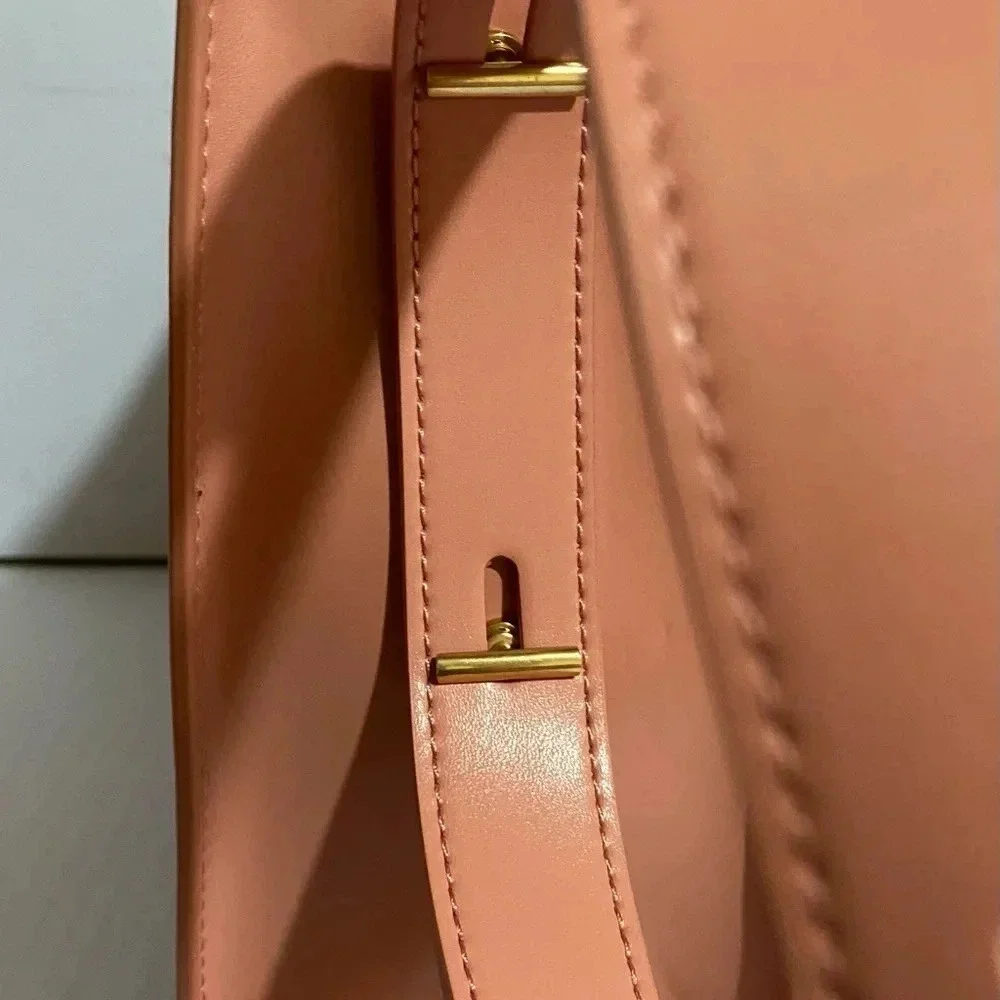 Charles & Keith pink poly crossbody handbag